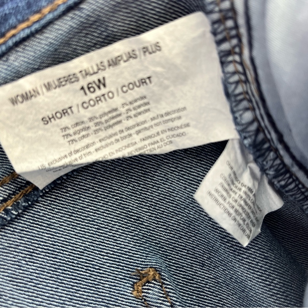 Amanda Lane Supreme Stretch Jeans Women’s Plus Size 16W Short NWT Dark Wash - Picture 7 of 15